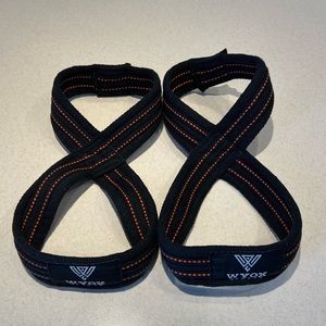 WYOX Figure 8 Weight Lifting Strap Set for Weightlifting Heavy Duty Deadlifting